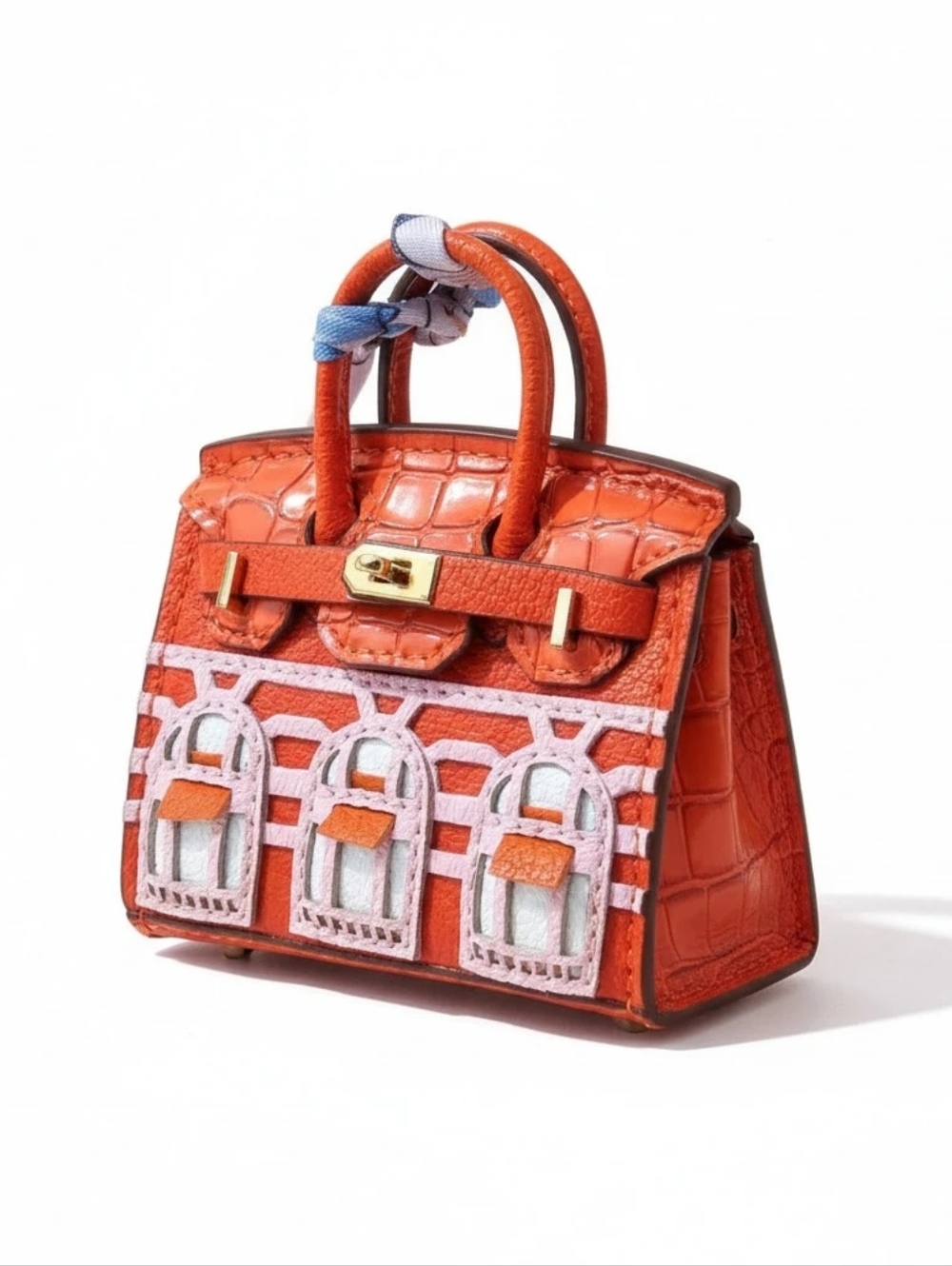 Bag Charm AirPods Case - Orange
